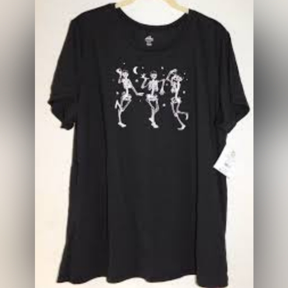 Women's Halloween Skeleton Graphic Tee by 'Way to Celebrate!' 2XL - Picture 3 of 8